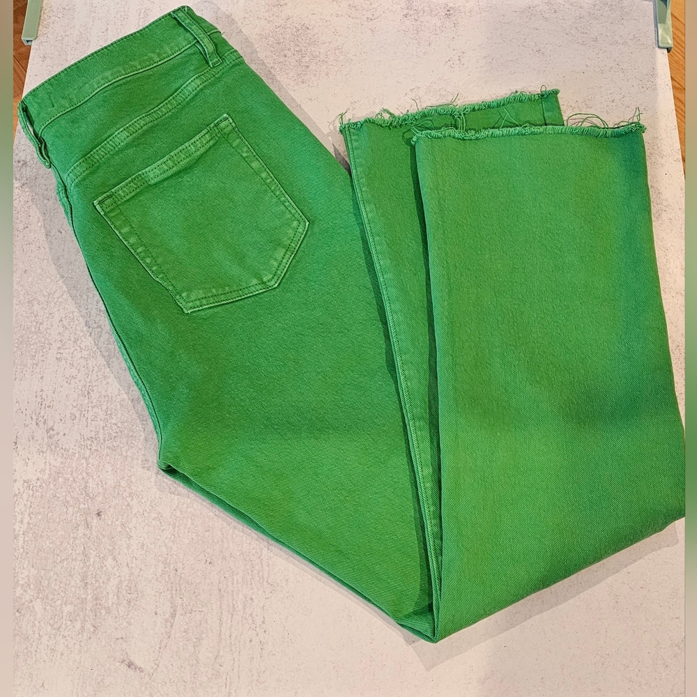 LOFT Bright Green Ankle Jeans